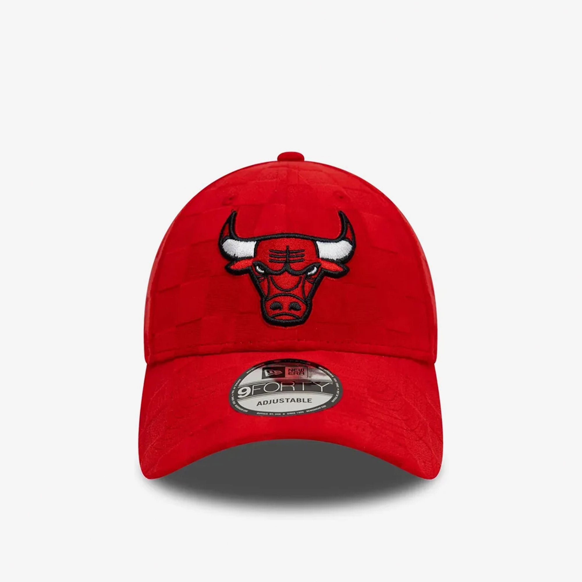 New Era Tonal Check Chicago Bulls Unisex Kırmızı Şapka
