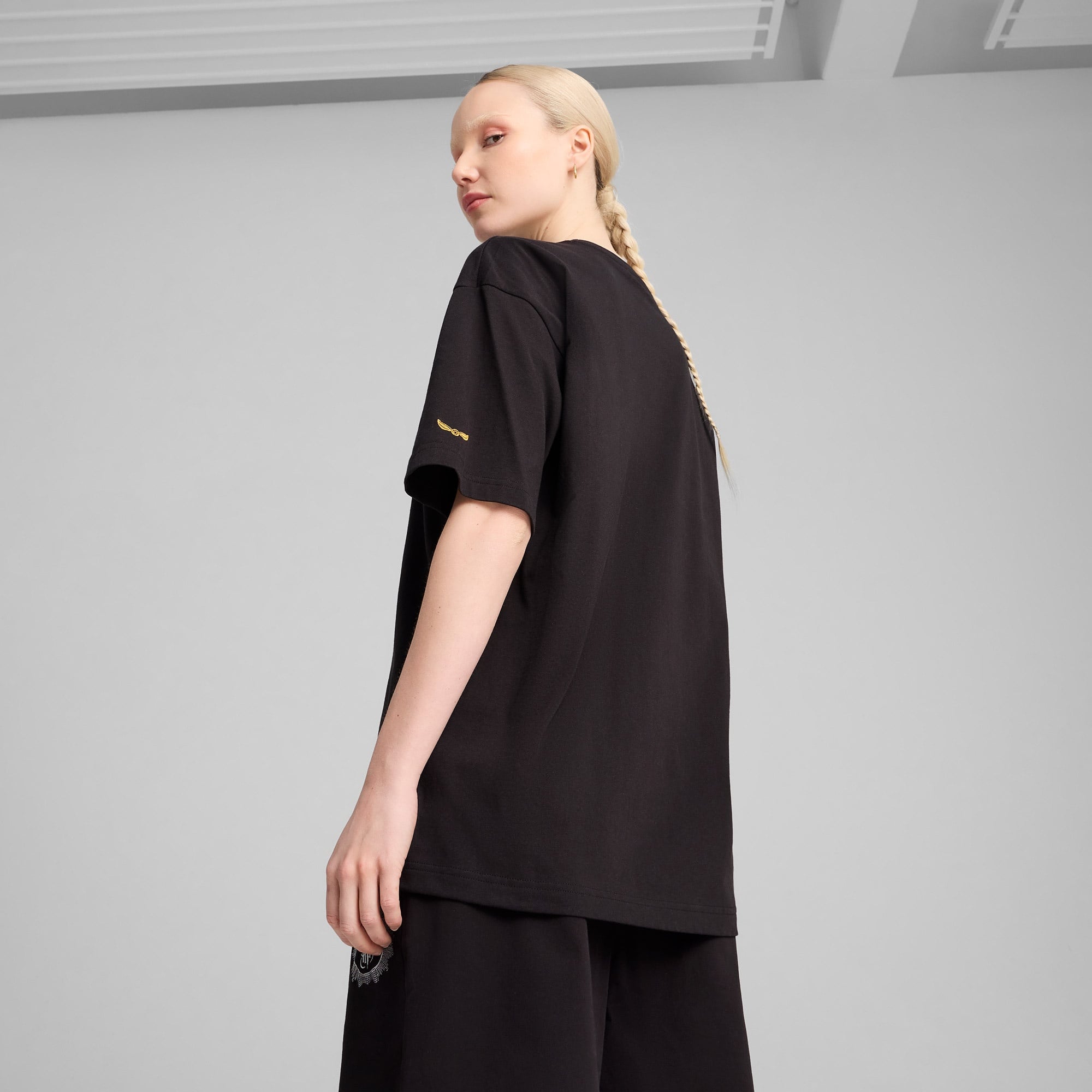 Puma X Harry Potter Unisex Siyah Oversize T-Shirt