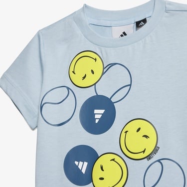  adidas Tennis Çocuk Mavi Şort Takım