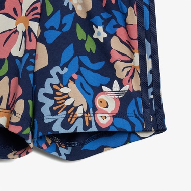  adidas Originals Flowers Çocuk Mavi Şort Takım