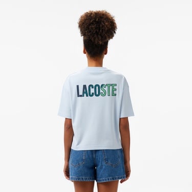 Lacoste Classic Fit Kadın Mavi T-Shirt