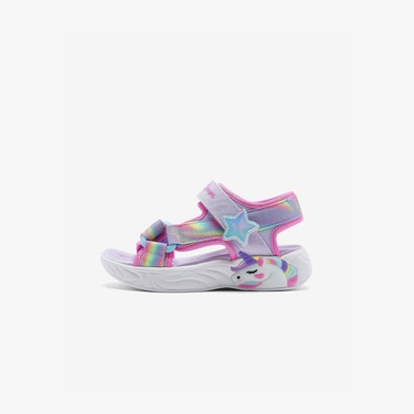  Skechers Unicorn Dreams Çocuk Mor Işıklı Sandalet