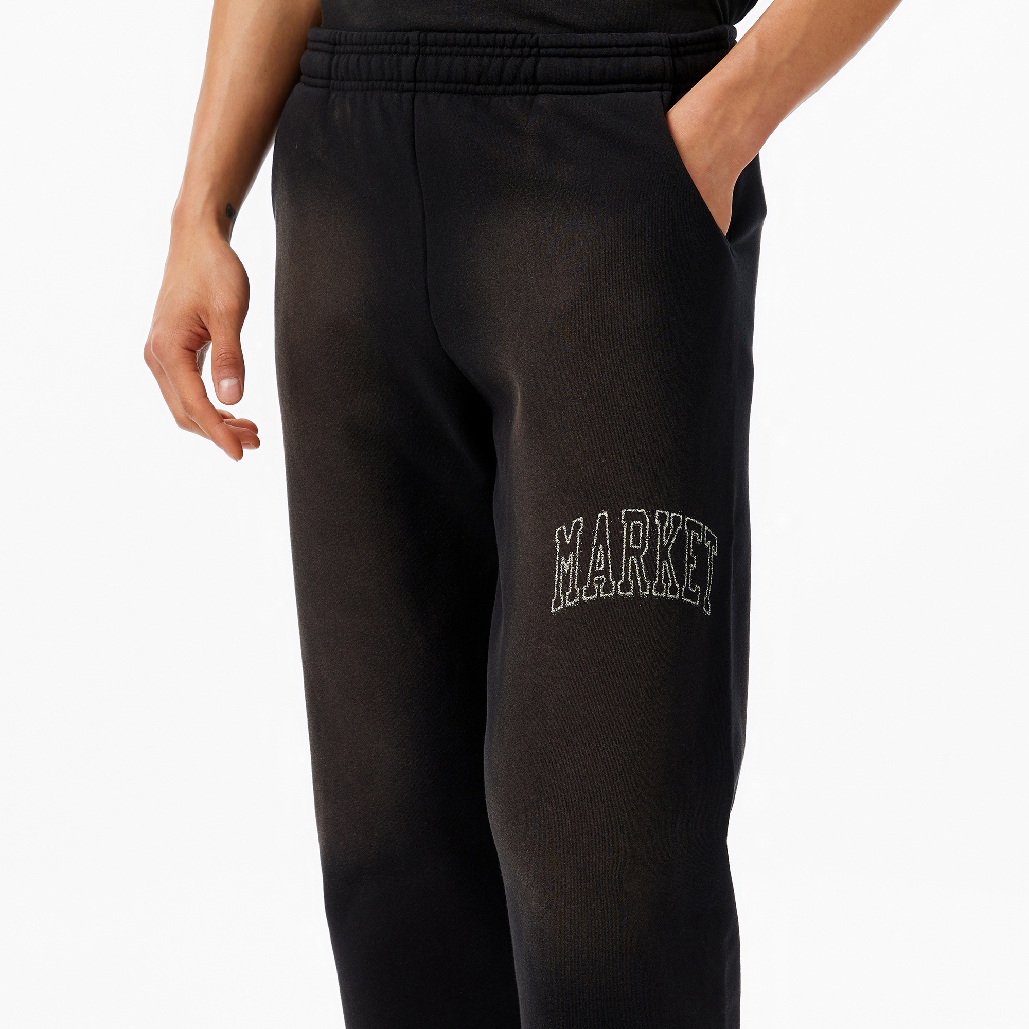 The Markert Static Arc Opened Erkek Siyah Eşofman Altı