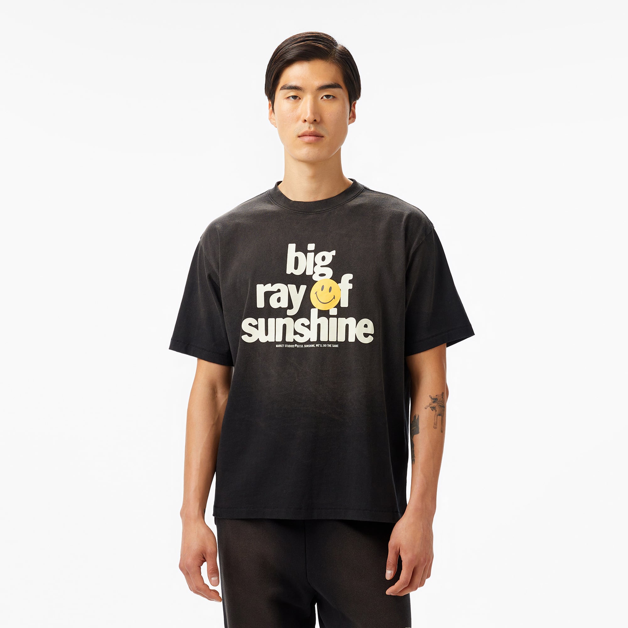  The Market 'Big Ray Of Sunshine' Unisex Siyah T-Shirt