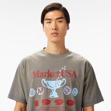  The Market USA 1990 Unisex Gri T-Shirt