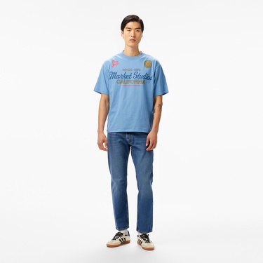  The Market Studios Pure Gold Unisex Mavi T-Shirt