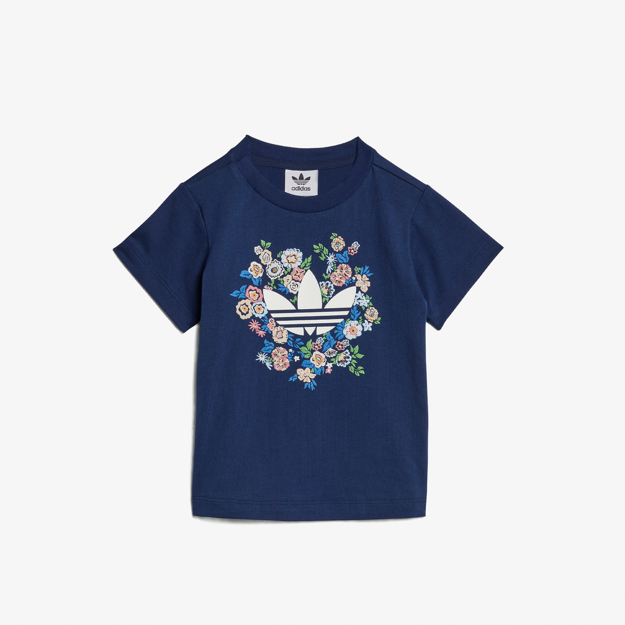 adidas Originals Flowers Çocuk Mavi Şort Takım