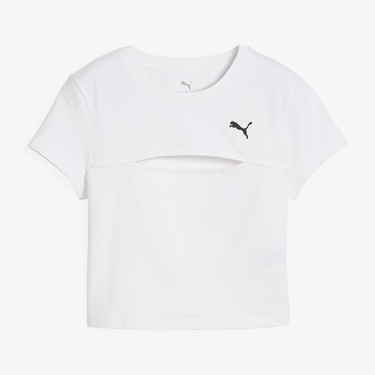  Puma Wardrobe Ess Baby Kadın Beyaz T-Shirt