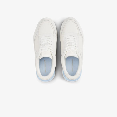  Tommy Hilfiger Deri Logolu Kadın Beyaz Spor Ayakkabı