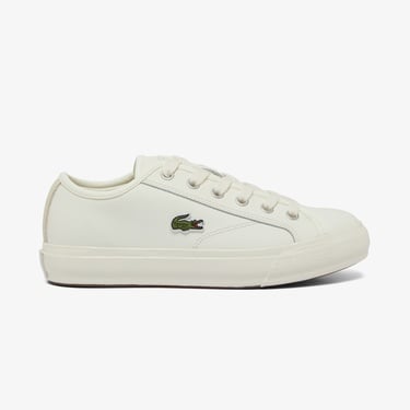  Lacoste Backcourt Kadın Bej Sneaker