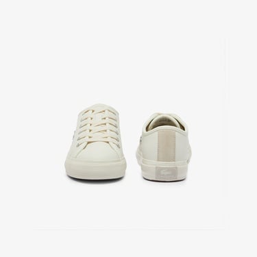  Lacoste Backcourt Kadın Bej Sneaker