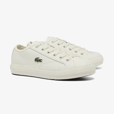  Lacoste Backcourt Kadın Bej Sneaker