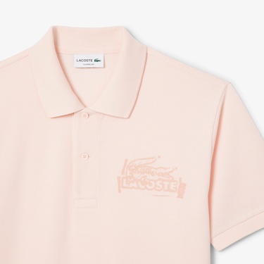  Lacoste L.12.12 Classic Fit Kadın Pembe Polo