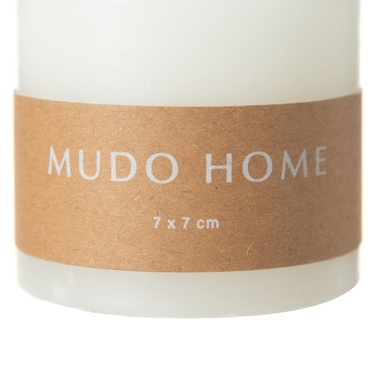  SÜTUN MUM BEYAZ 7X7CM