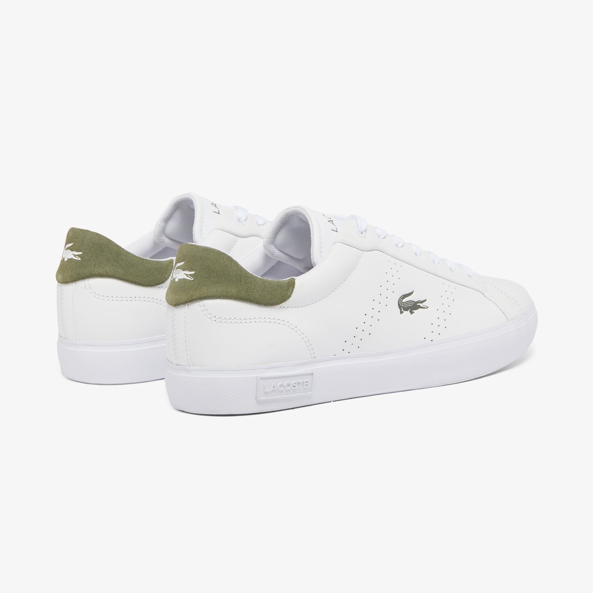 Lacoste Powercourt 2.0 Leather Erkek Beyaz Sneaker