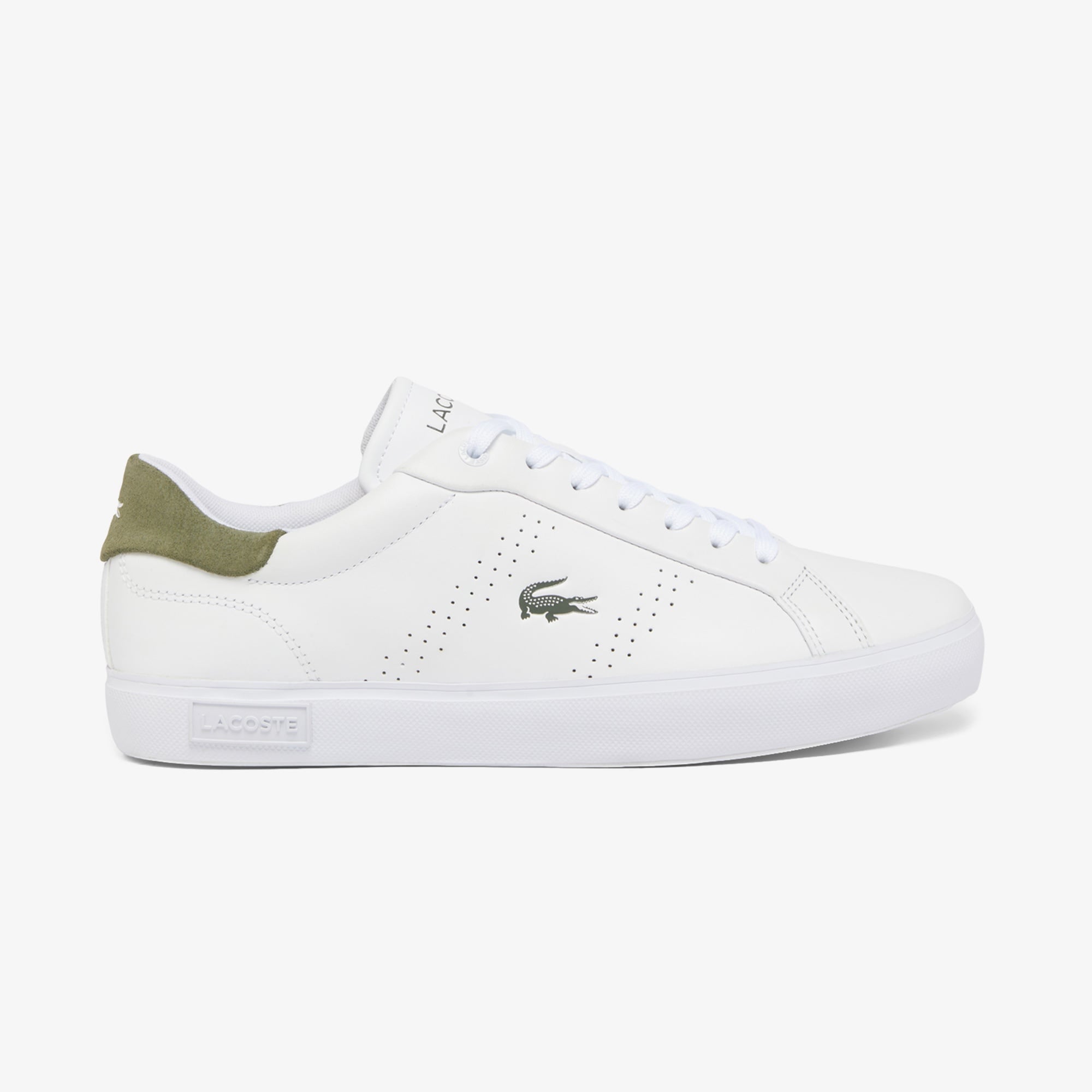 Lacoste Powercourt 2.0 Leather Erkek Beyaz Sneaker