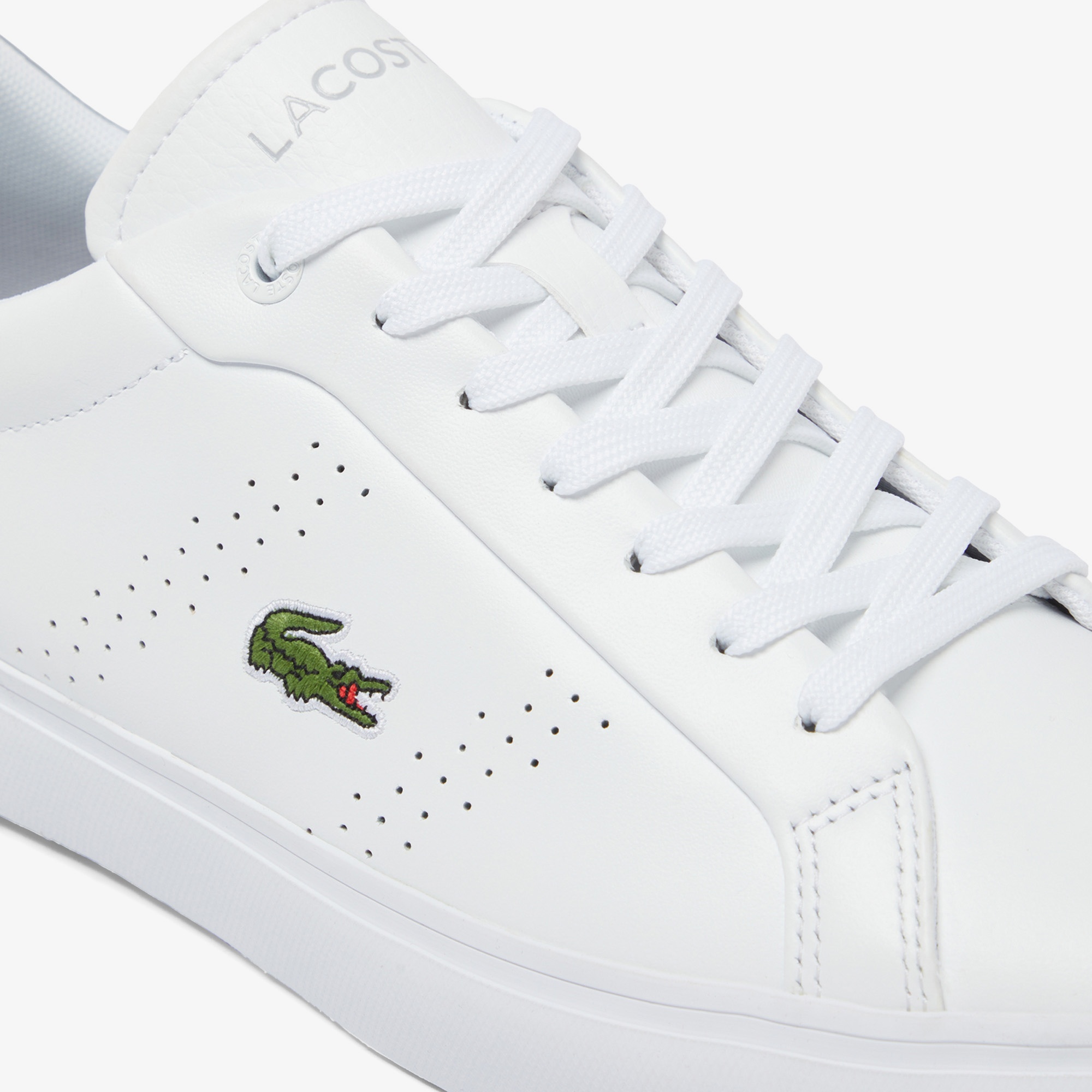Lacoste Powercourt 2.0 Leather Erkek Beyaz Spor Ayakkabı