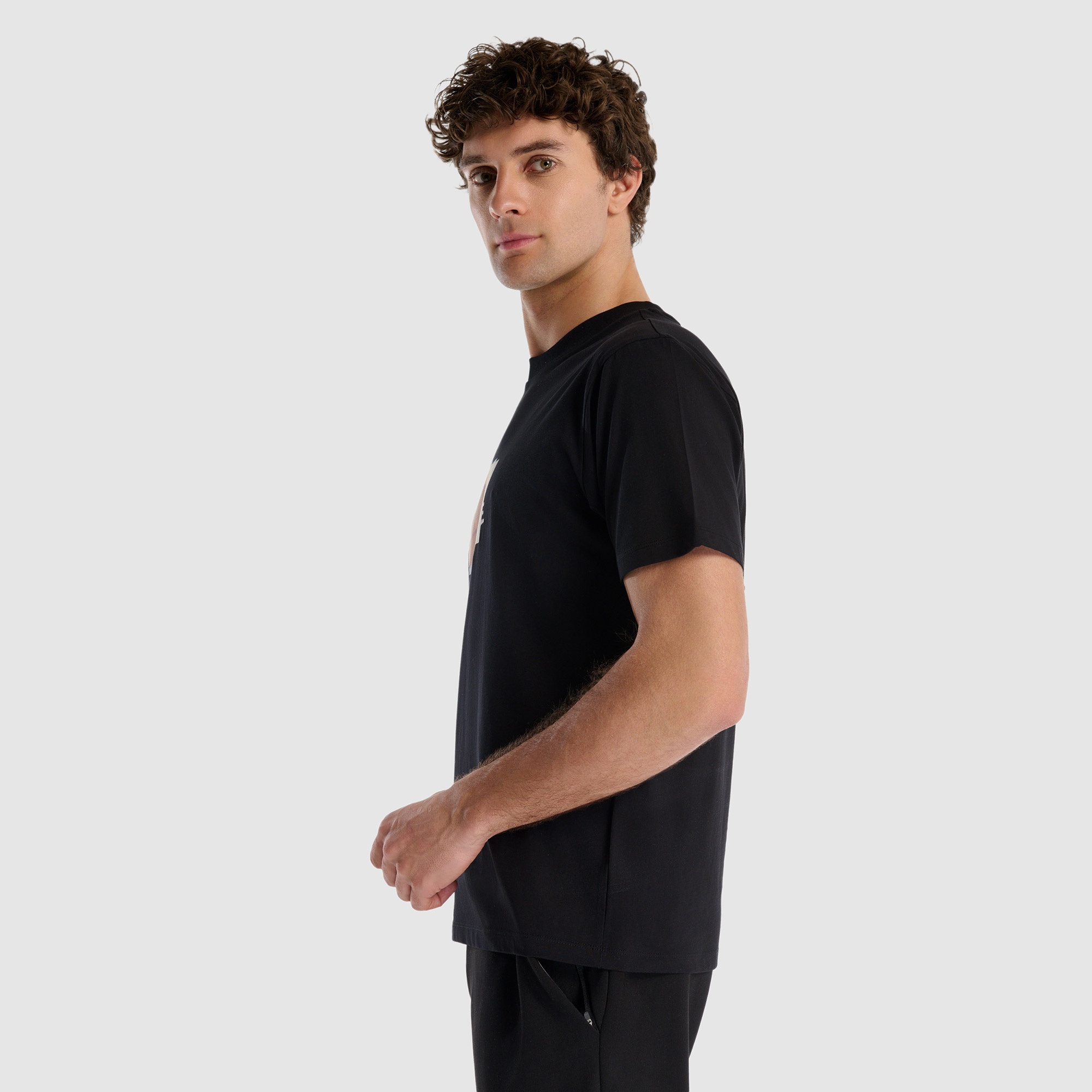 New Balance Erkek Siyah T-Shirt