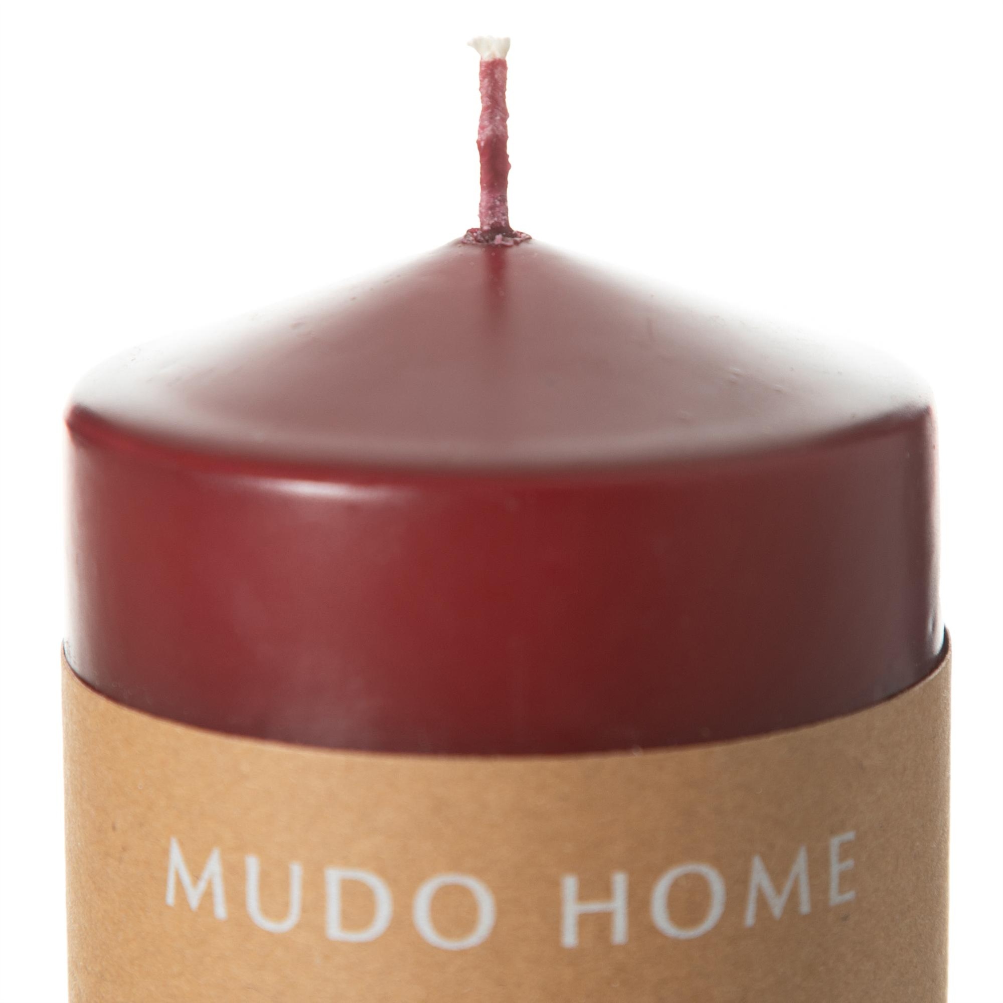 SÜTUN MUM BORDO 7X7CM