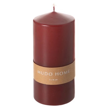  SÜTUN MUM BORDO 7X15CM