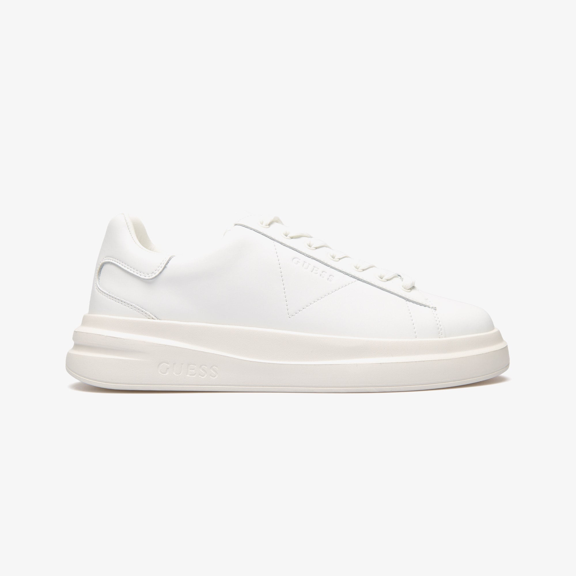 Guess Elba Leather Erkek Beyaz Sneaker