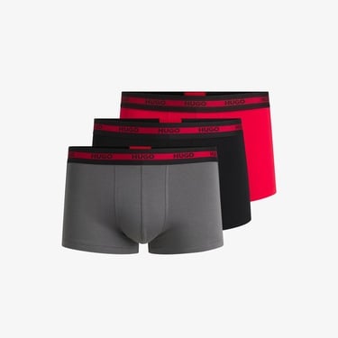  Hugo 3'lü Trunk  Planet Erkek Renkli Boxer