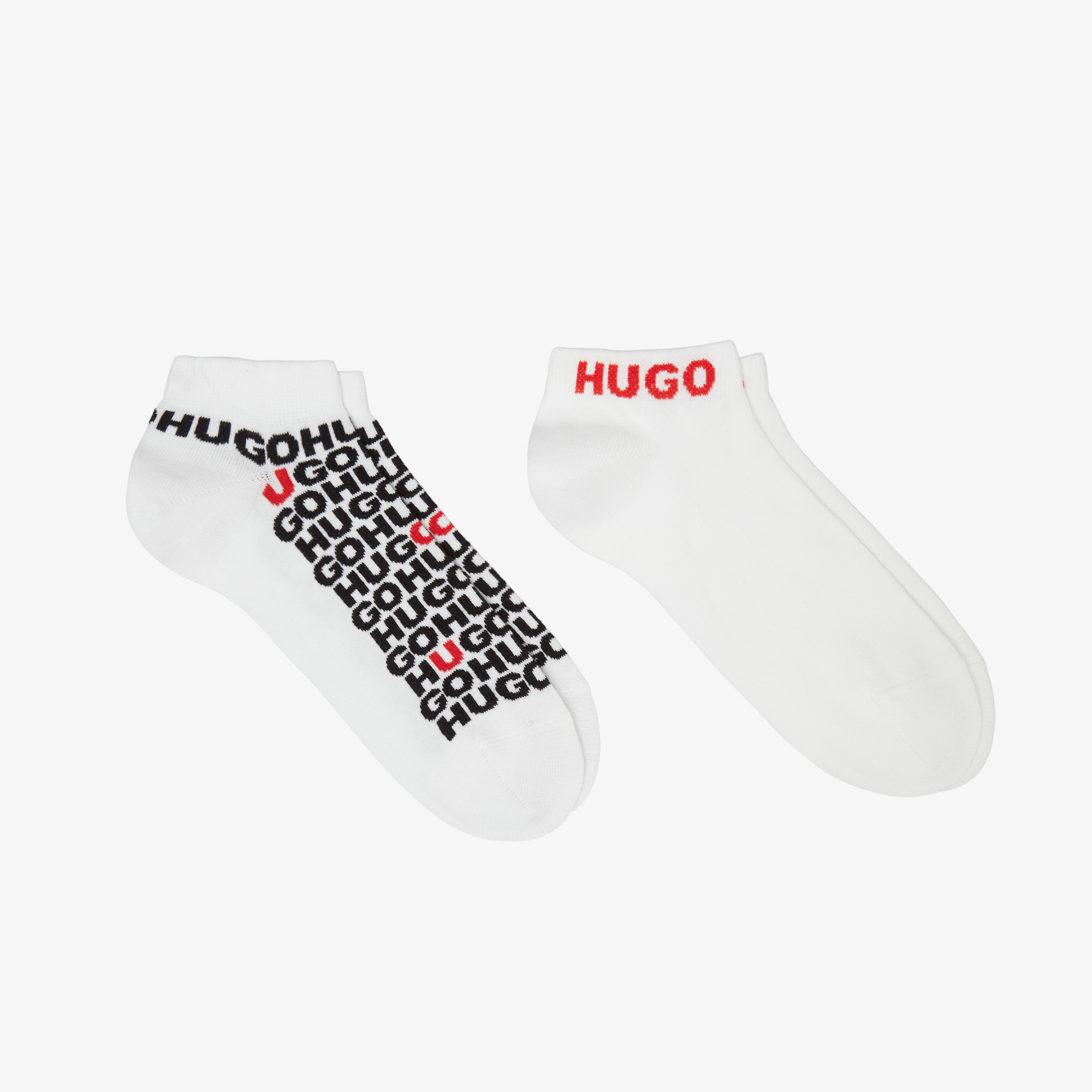  Hugo 2'li Stacked Erkek Beyaz Çorap