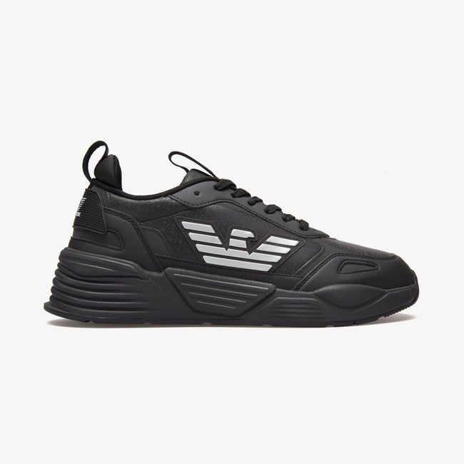  Ea7 Ace Runner Monogram Unisex Siyah Sneaker