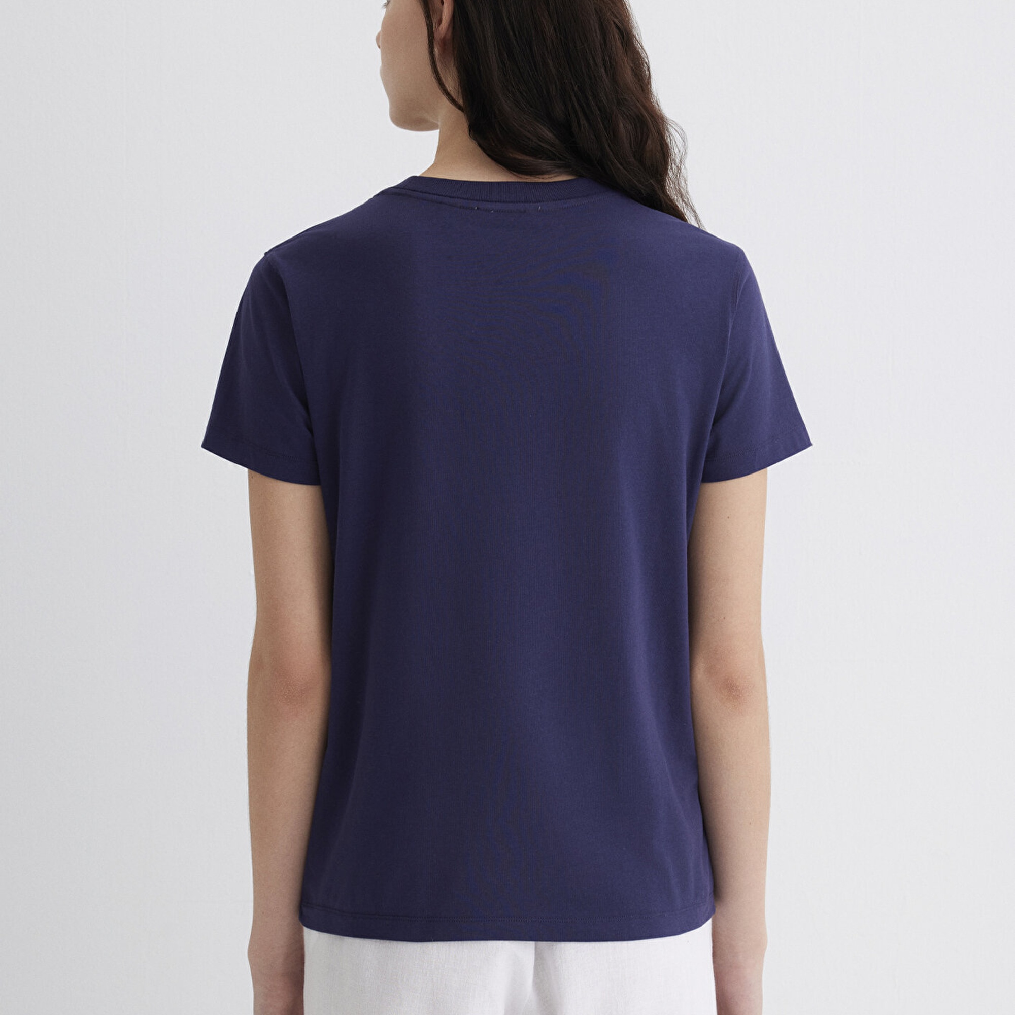 Mavi Nazar Boncuğu Baskılı Lacivert Tişört Regular Fit / Normal Kesim 1613442-70495