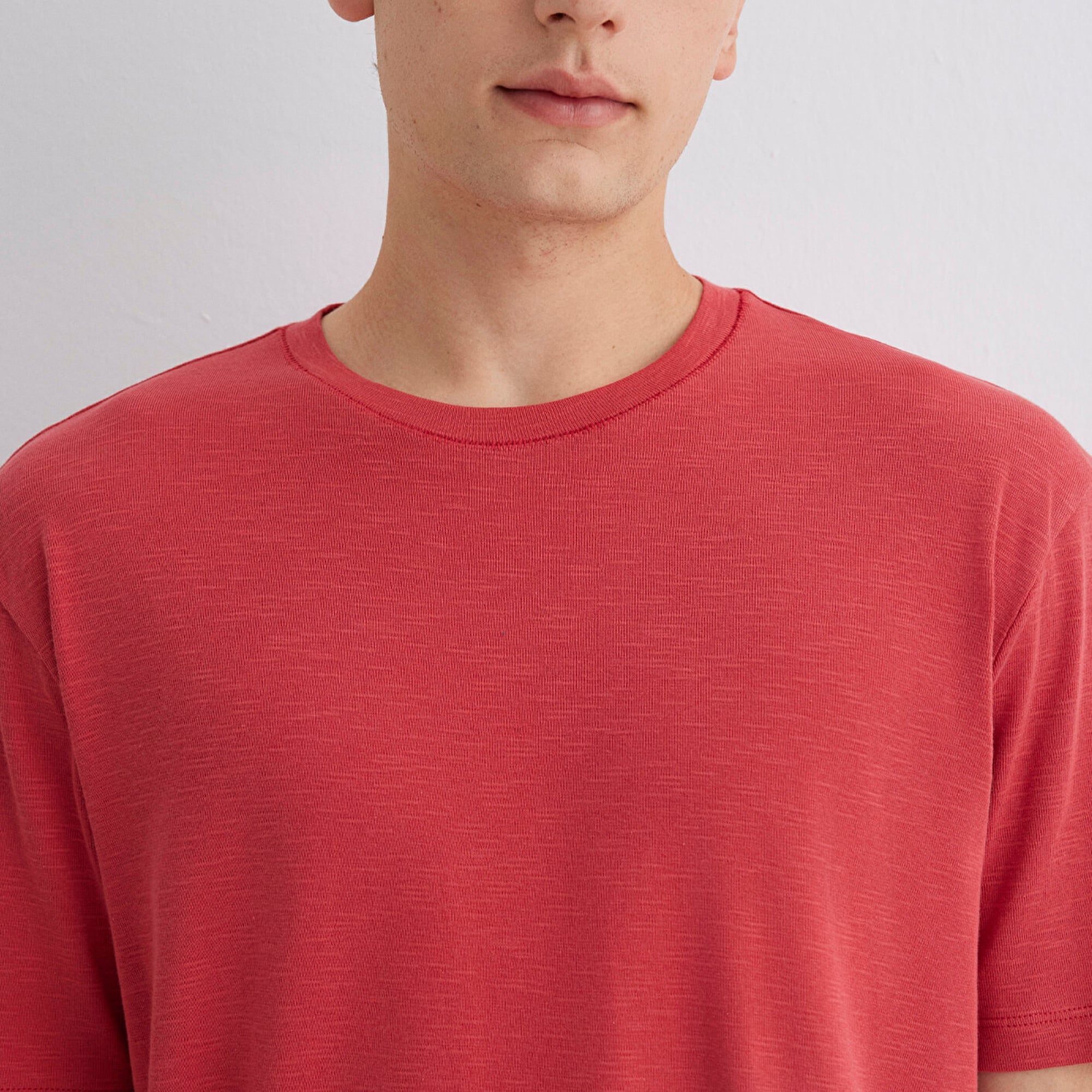 Mavi Kırmızı Basic Tişört Regular Fit / Normal Kesim 0612944-70985