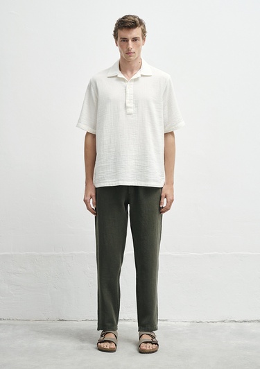  Mavi Ekru Gömlek Regular Fit / Normal Kesim 0211619-70057