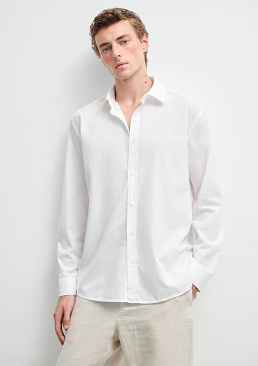  Mavi Beyaz Gömlek Regular Fit / Normal Kesim 0211624-85310