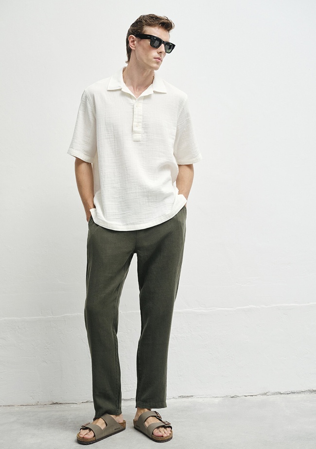  Mavi Ekru Gömlek Regular Fit / Normal Kesim 0211619-70057