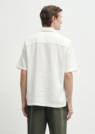  Mavi Ekru Gömlek Regular Fit / Normal Kesim 0211619-70057