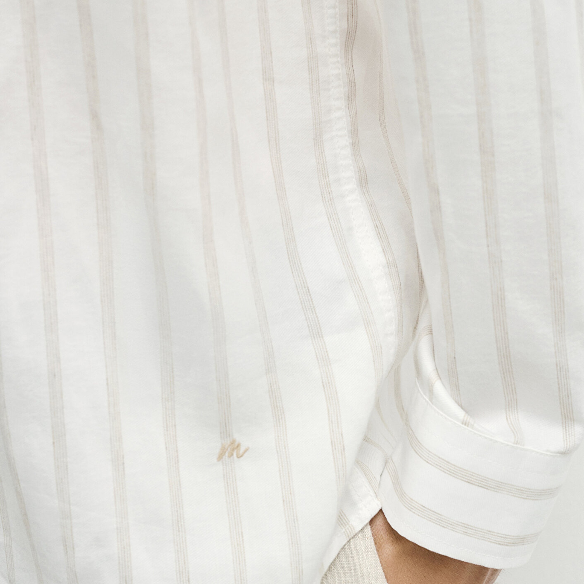 Mavi Bej Tencel TM Lyosel Gömlek Regular Fit / Normal Kesim 0211618-70321