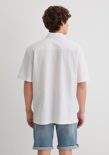  Mavi Çizgili Gri Gömlek Regular Fit / Normal Kesim 0211495-70144