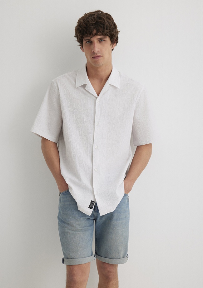  Mavi Çizgili Gri Gömlek Regular Fit / Normal Kesim 0211495-70144