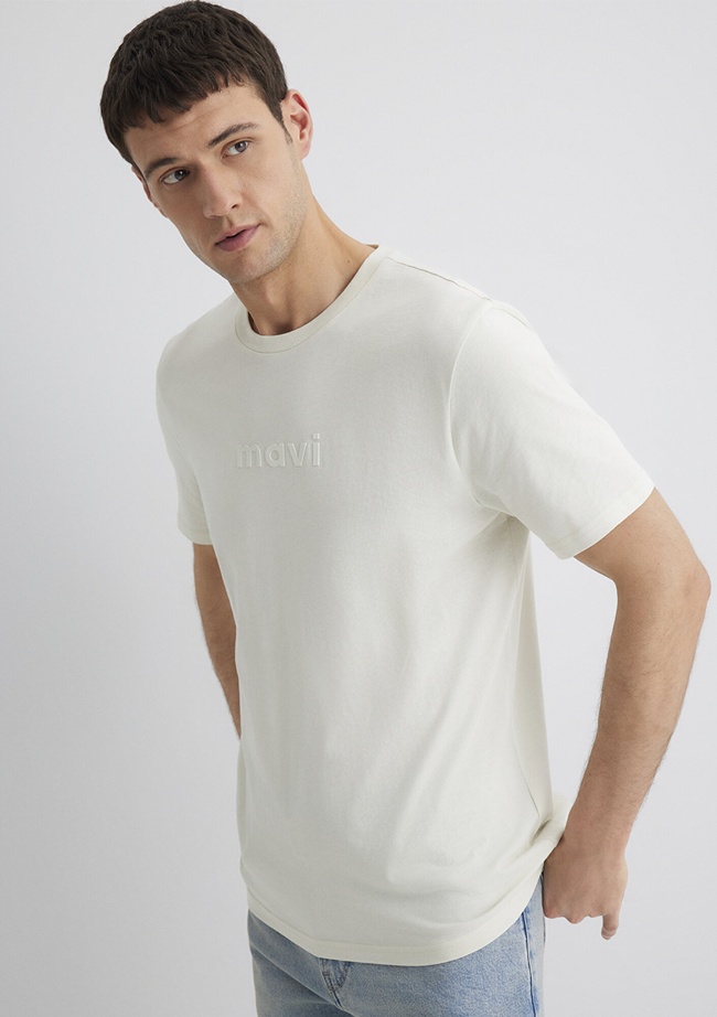  Mavi Mavi Baskılı Gri Tişört Regular Fit / Normal Kesim 0612732-70142