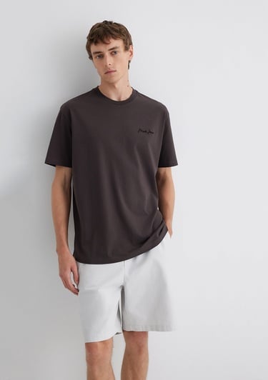  Mavi Mavi Jeans Baskılı Kahverengi Tişört Loose Fit / Bol Rahat Kesim 0612733-70219