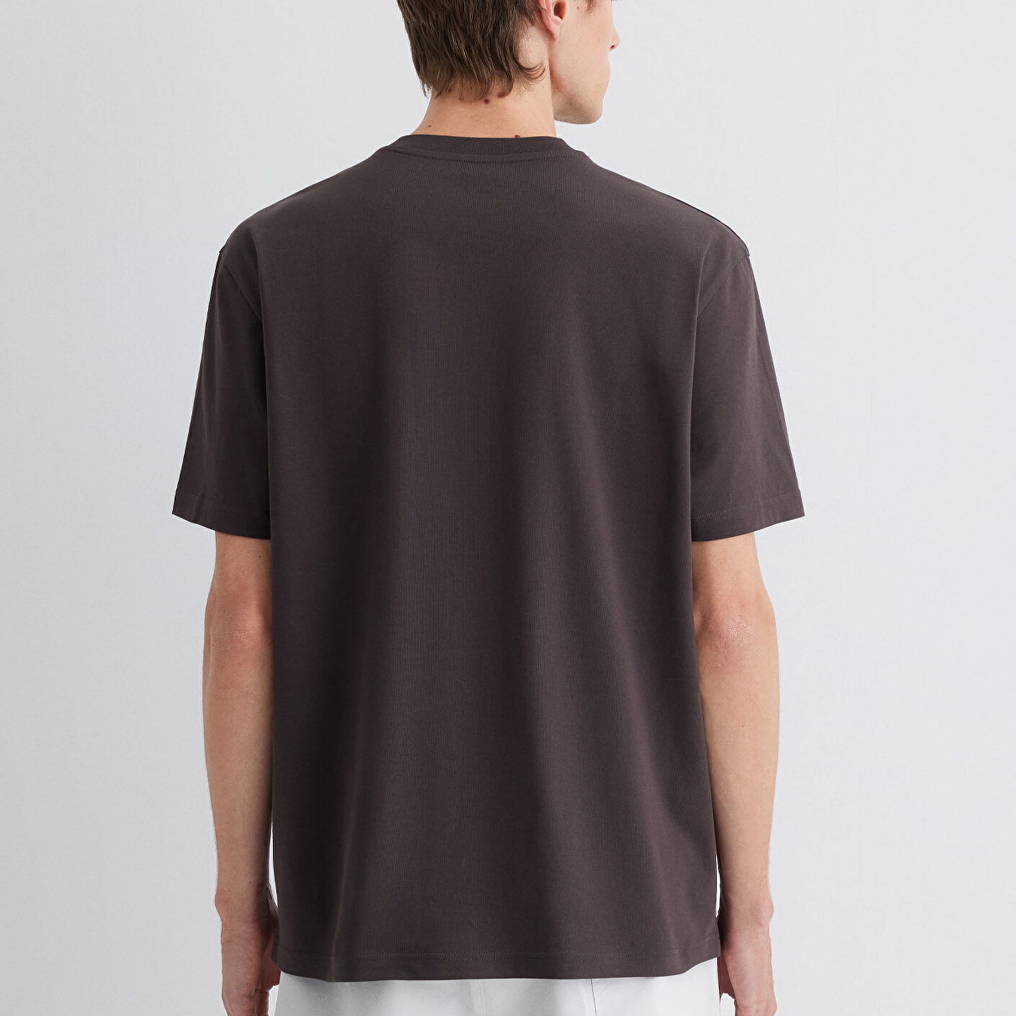 Mavi Mavi Jeans Baskılı Kahverengi Tişört Loose Fit / Bol Rahat Kesim 0612733-70219