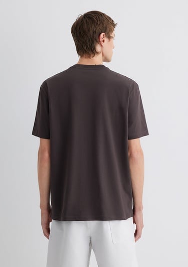  Mavi Mavi Jeans Baskılı Kahverengi Tişört Loose Fit / Bol Rahat Kesim 0612733-70219