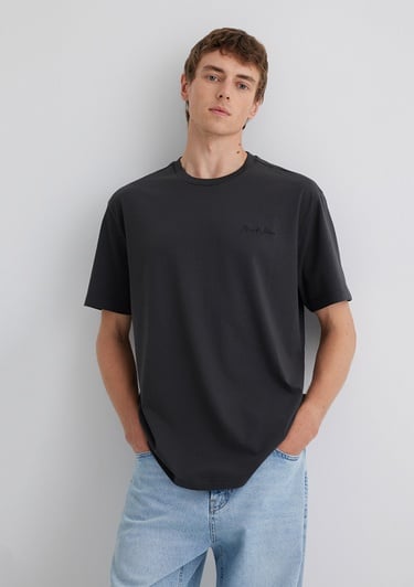  Mavi Mavi Jeans Baskılı Gri Tişört Loose Fit / Bol Rahat Kesim 0612733-70092