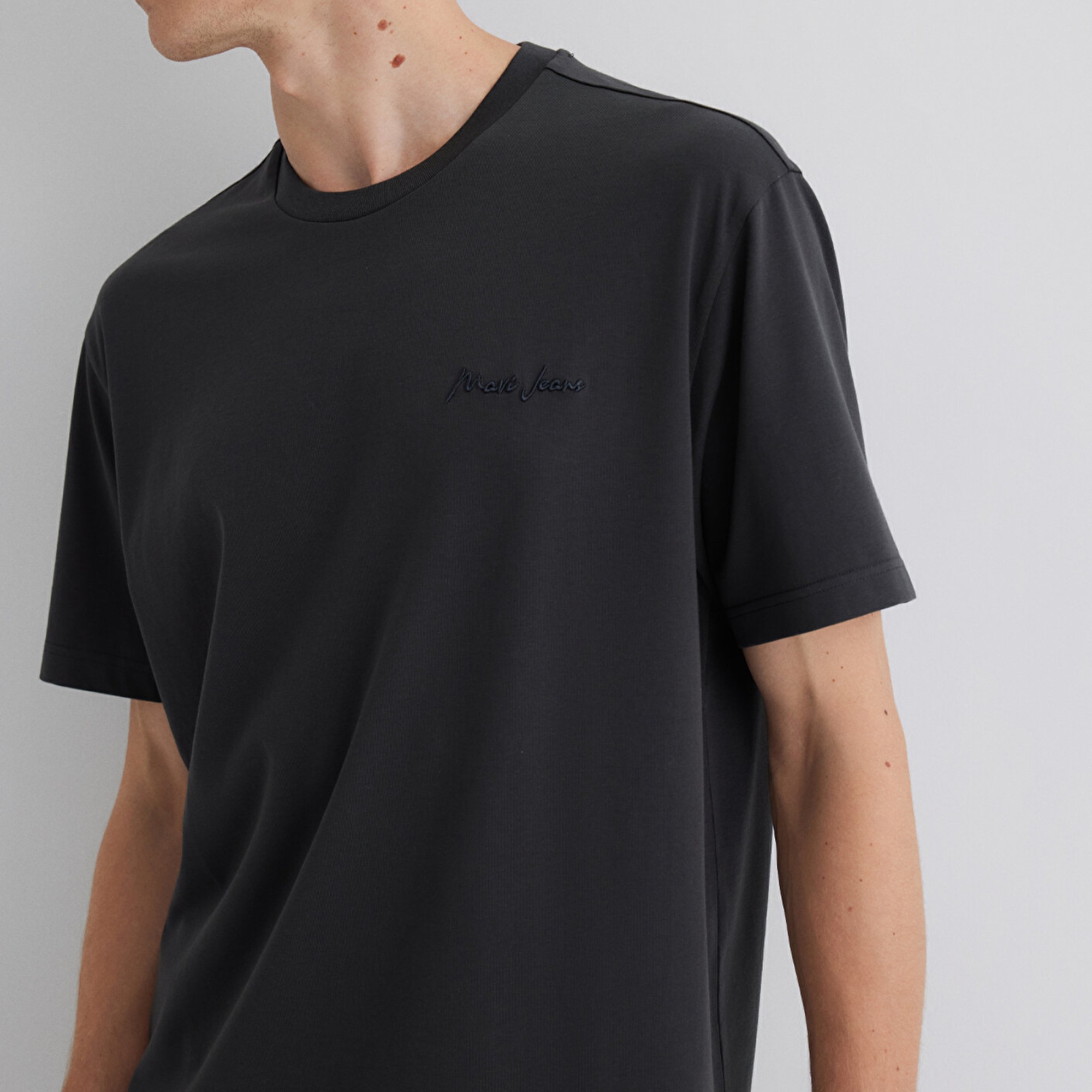 Mavi Mavi Jeans Baskılı Gri Tişört Loose Fit / Bol Rahat Kesim 0612733-70092