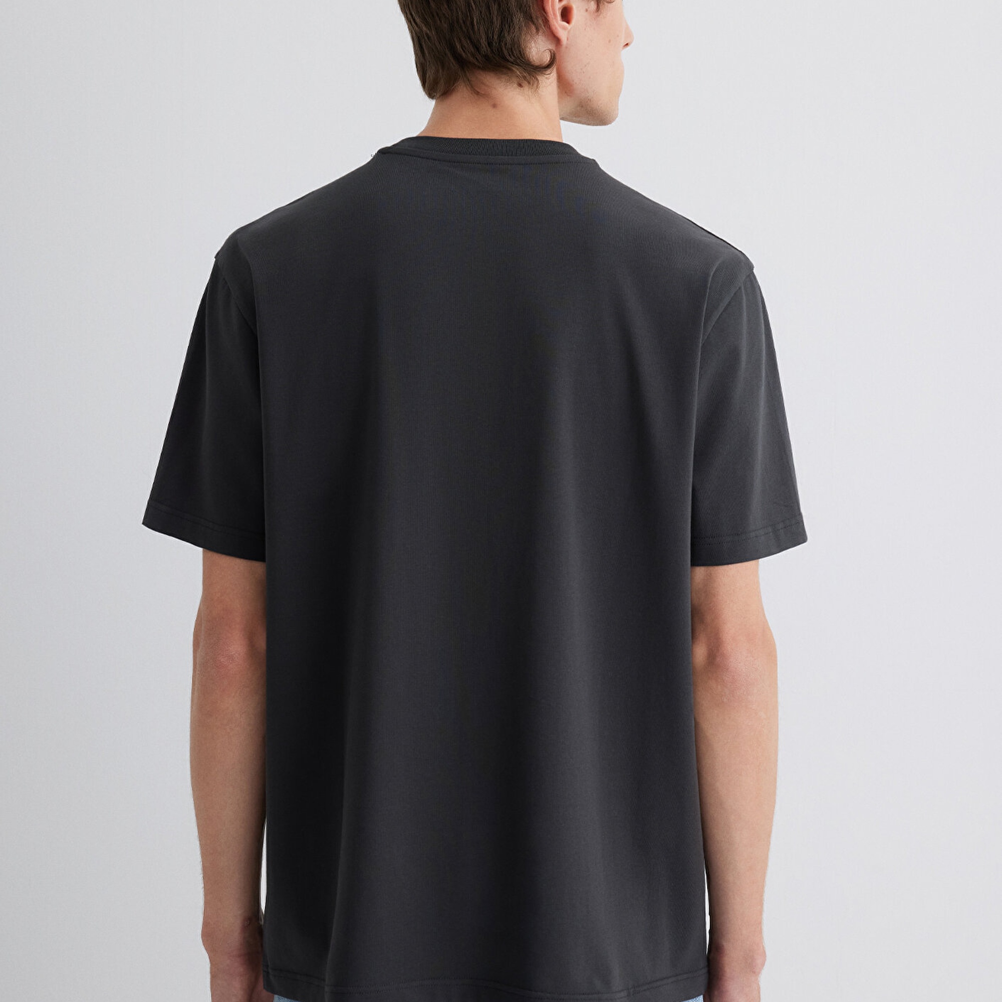 Mavi Mavi Jeans Baskılı Gri Tişört Loose Fit / Bol Rahat Kesim 0612733-70092