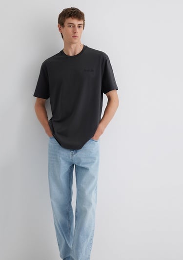  Mavi Mavi Jeans Baskılı Gri Tişört Loose Fit / Bol Rahat Kesim 0612733-70092