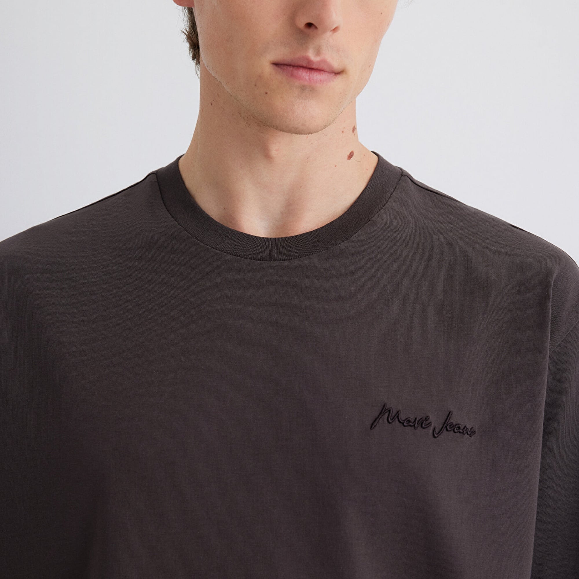 Mavi Mavi Jeans Baskılı Kahverengi Tişört Loose Fit / Bol Rahat Kesim 0612733-70219