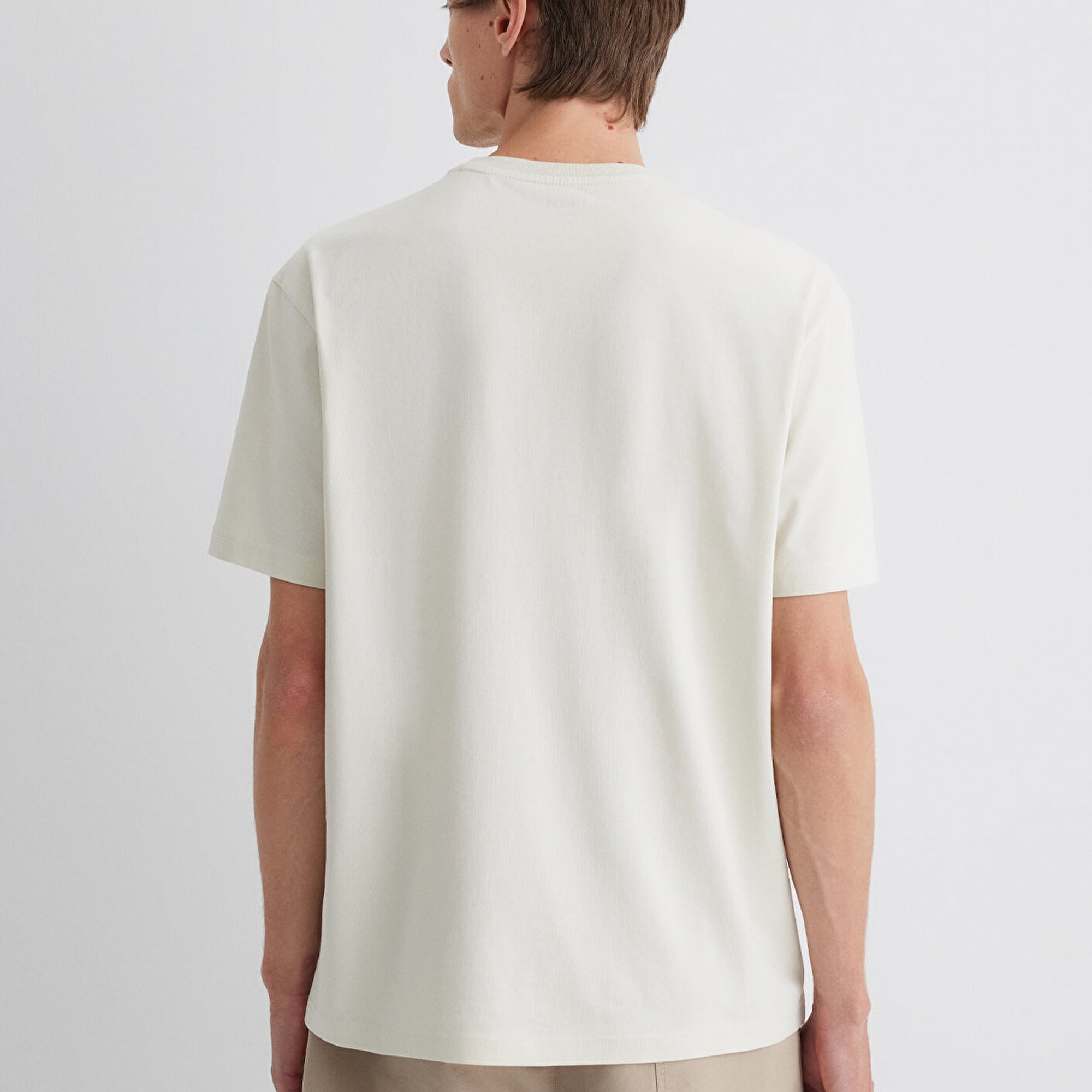 Mavi Mavi Jeans Nakışlı Gri Tişört Loose Fit / Bol Rahat Kesim 0612733-70134