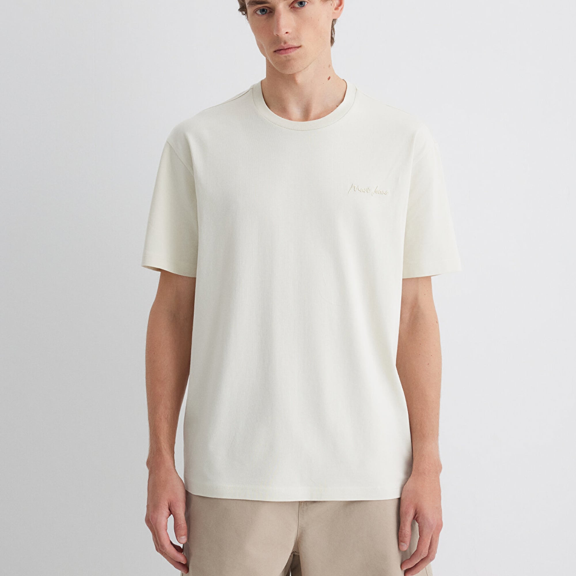 Mavi Mavi Jeans Nakışlı Gri Tişört Loose Fit / Bol Rahat Kesim 0612733-70134