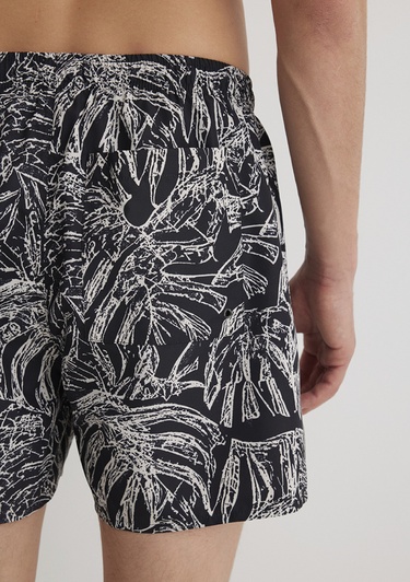  Mavi Siyah Deniz Şortu 0911895-900