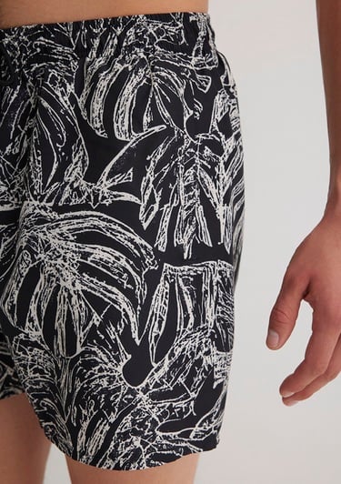  Mavi Siyah Deniz Şortu 0911895-900